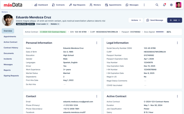 másMX: Simplifying the Seasonal Workforce Experience